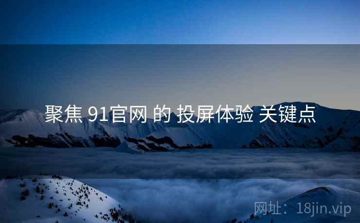 聚焦 91官网 的 投屏体验 关键点  第2张