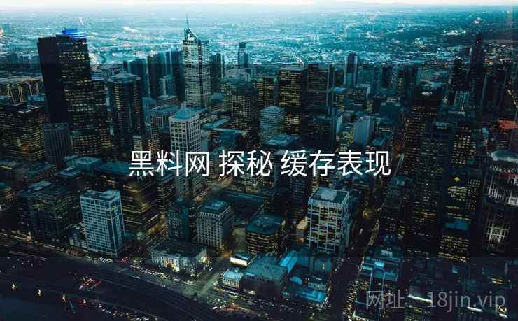 黑料网 探秘 缓存表现  第1张