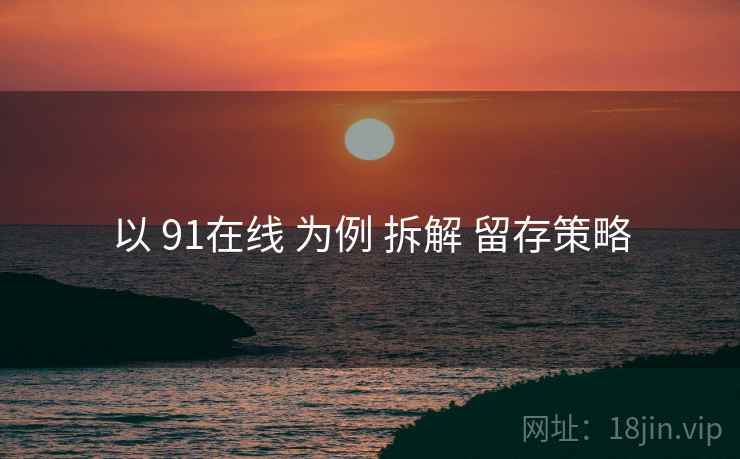 以 91在线 为例 拆解 留存策略  第1张