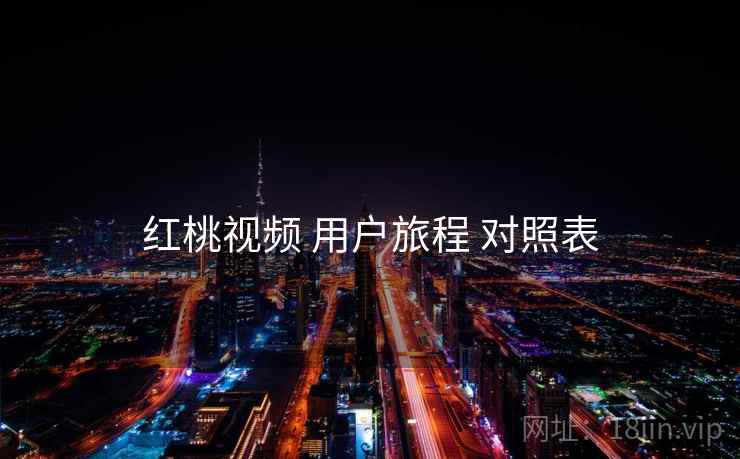 红桃视频 用户旅程 对照表  第2张