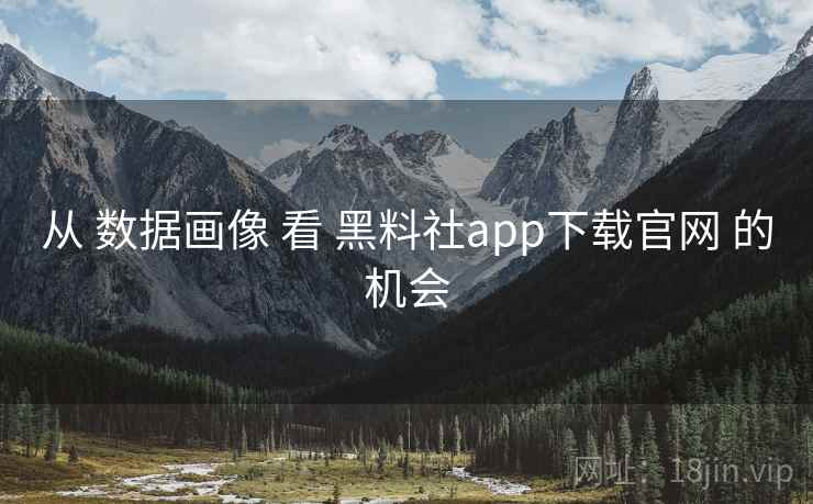 从 数据画像 看 黑料社app下载官网 的机会 第2张 从 数据画像 看 黑料社app下载官网 的机会 第2张